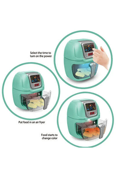 Sole Asya Oyuncak 1017 Pilli Airfryer Oyuncak 9 Parça