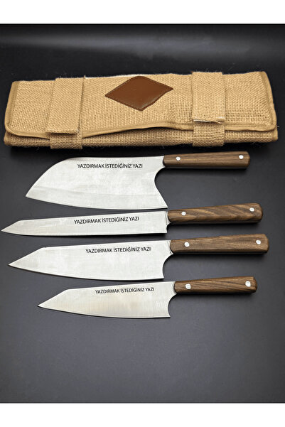 HAMLE OUTDOOR ÇANTALI 4'LÜ ŞEF SETİ MUTFAK KİTCHEN ET MEYVE SEBZE CEVİZ KABZE