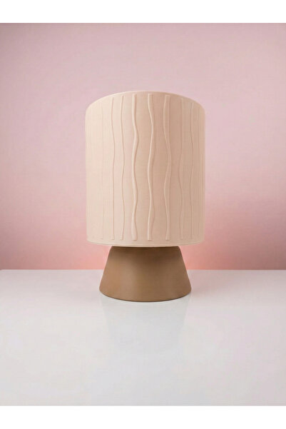 DUCOCO İskandinav Tarzı Dalgalı Desenli Masa Lambası - E27 Duylu 27 cm Dekora...