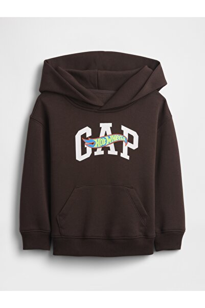 GAP Erkek Bebek Koyu Kahverengi Relaxed VintageSoft Logo Sweatshirt