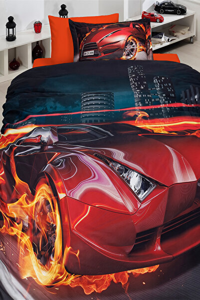 First Choice Fever 100% Cotton Satin 200 Tc (80 Thread) Single Duvet Cover Set