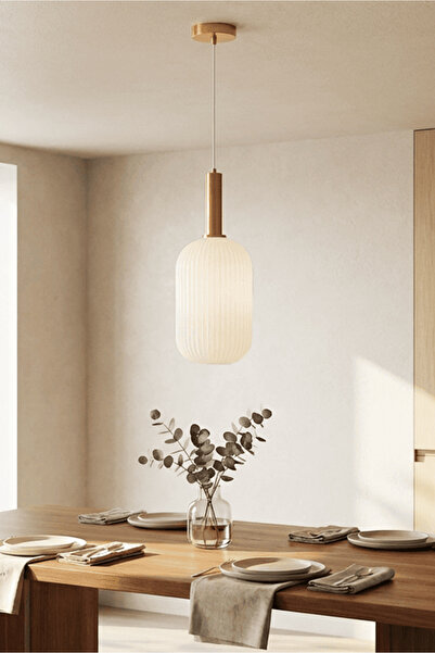 HOMİNG Modern Cam Sarkıt Büyük Boy Eskitme Detaylı