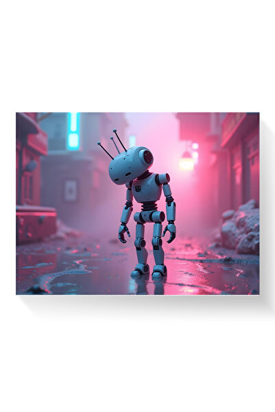 Printees Tablou - Robot trist - Canvas pe șasiu