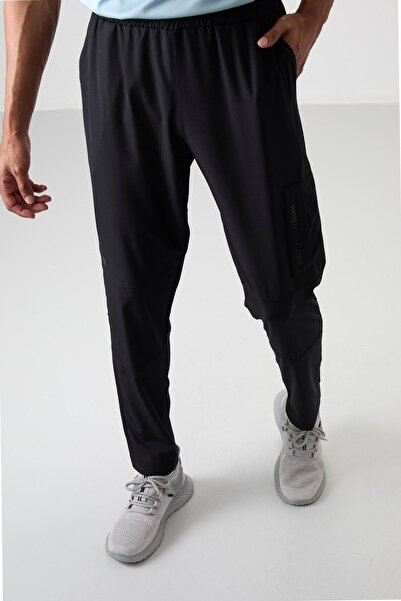 RAPAPA Black Slim Soft Comfort Fit Men's Tracksuit Bottom - 82120