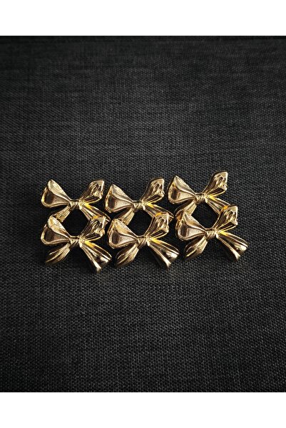 NESGO MODA Z.A.R.A Бант Модель Металева золота кнопка 6 штук 23 мм 36 розмір