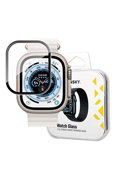 WOZINSKY 9H Tempered Glass Screen Protector for Apple Watch Ultra 49mm