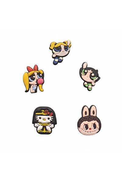 Otto Common 5 pcs Colorful Shoe Charms Set – Fun Decorative Accessories for C...