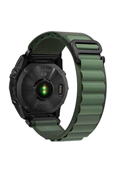 Tech-Protect Nylon Strap Medium for Garmin Fenix 3/5/6X/7X - Green