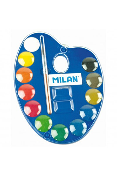 Milan Watercolor palette 12 colors 25mm