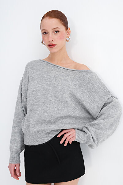 Addax Boat Neck Knitwear Sweater K3472