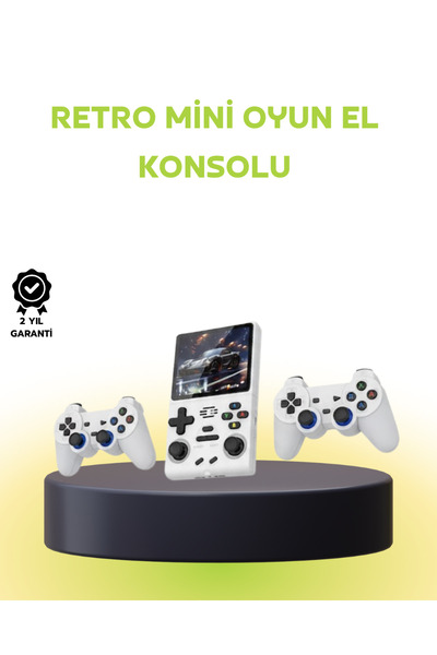 LaraThec Geniş Ekranlı Taşınabilir Retro Oyun Konsolu