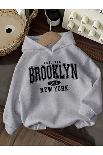 Baxia Girls' Boys' Brooklyn Printed Hoodie Sweatshirt New Season