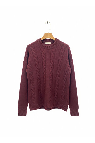 Sempre Crew Neck Hair Knit Sweater - Oversized Soft Textured