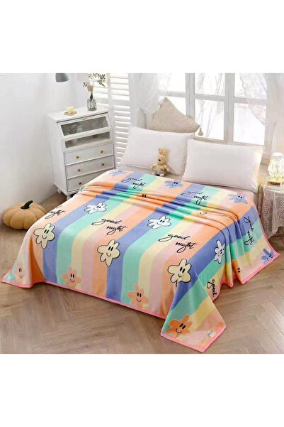 FIONNA.RO Cocolino Blanket Medium Thickness 200x230cm - Rainbow and Smiling F...