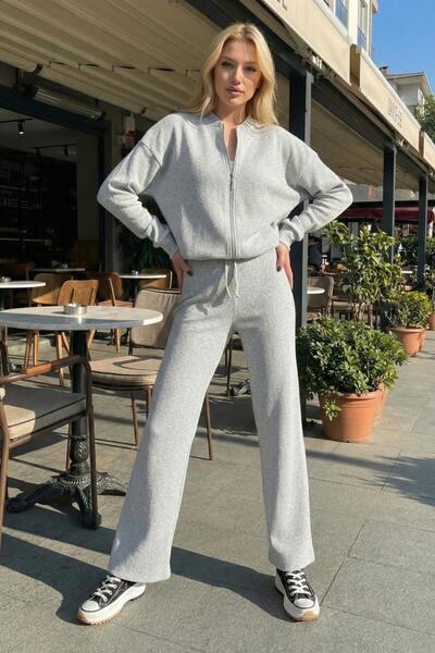 EYYE Camisole Pants Bomber Jacket Women's Bottom Top Set