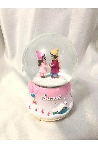 Nesel Atelier Büyük Boy Işıklı Müzikli Kar Küresi