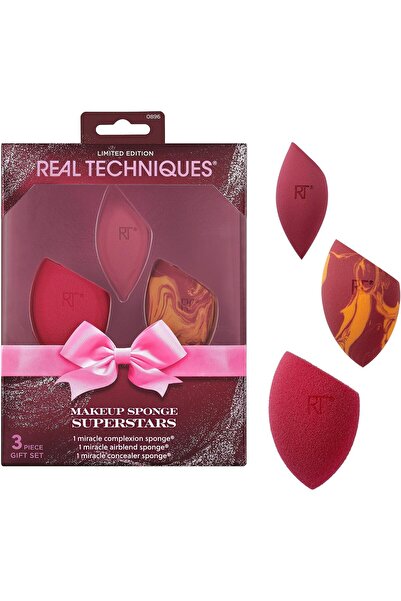 Real Techniques Makeup Sponge Superstars 3 Piece Set