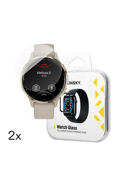 WOZINSKY Tempered Glass Screen Protector Set for Garmin Venu 3S, 41mm, 2 Pack