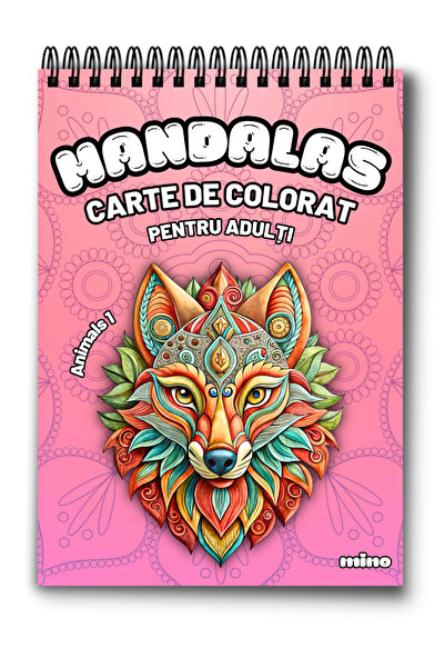 Mino Mandala Animals Coloring Book 1 - 50 illustrations for relaxation - Anti...