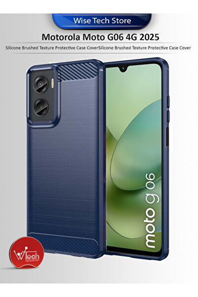 Wtech Motorola Moto G06 4G 2025 Silicone Brushed Texture Protective Case Cover