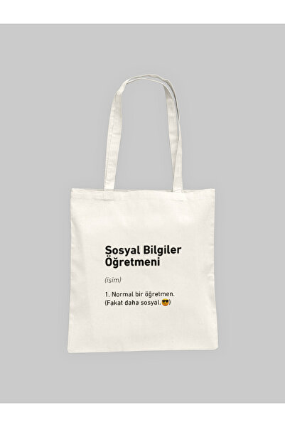 Hayali Şeyler Öğretmenlere Özel Mizah Baskılı Bez Çanta | %100 Pamuk | 35x40 cm