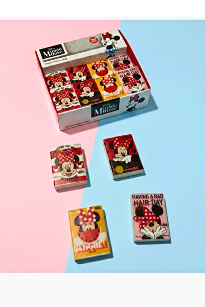 NaSaDAN Minnie Temalı Baskılı Silgi Tekli – Sevimli Desenli Okul Kırtasiye Si...