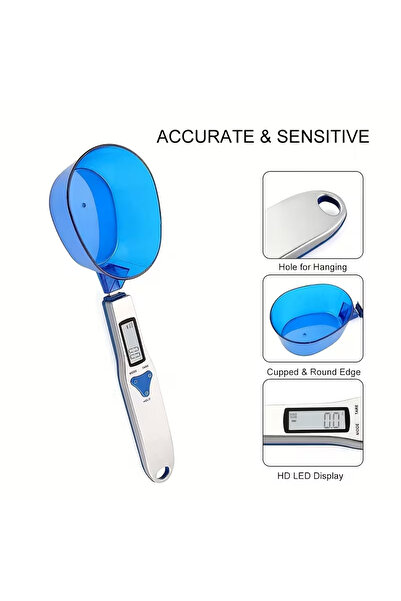 Generic 1pc Digital measuring spoon scale, 0.1-500 grams.