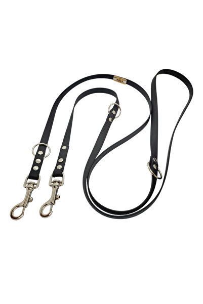 VSLT HANDMADE Handmade-Double Carabiner, Biothane Dog Leash.Waterproof Dog Le...