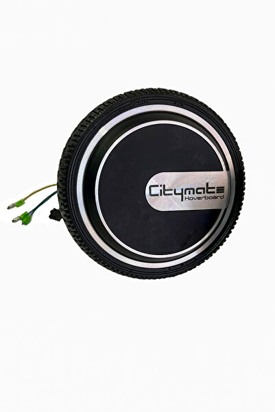 FeyzaDesign 6.5 inç Elektrikli Hoverboard Motor ve Tekerlek, Siyah, Soketli