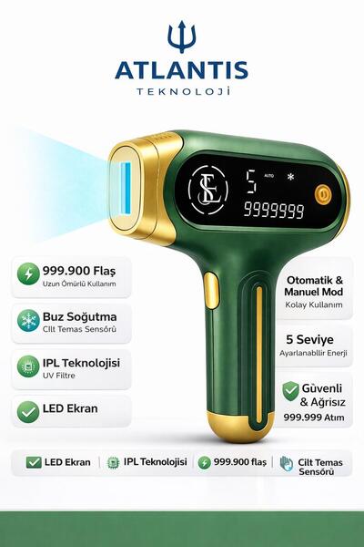 ATLT ATLANTİS KUVARS LAMBA KUZ IPL LAZAER EPİLASYON 999.999 ATIM AĞRISIZ VÜCU...