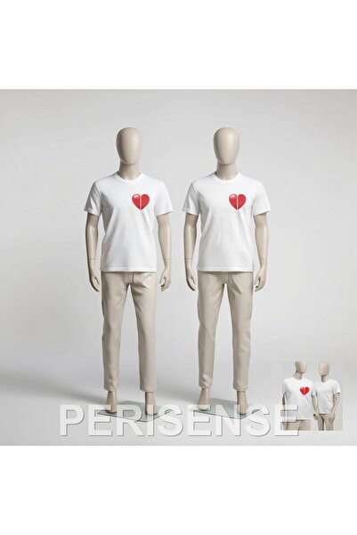 PERISENSE Sevgili Kombini Couple Fallback Special Design 2-Piece T-Shirt Set ...