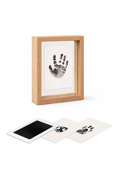 Moky Design Baby Hand and Footprint Set, Inkless Non-Contact Safe Printing Ki...
