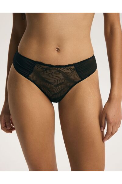 ESOTIQ Women's Elegant Briefs Panties with Embroidered Mesh Abstract Pattern ...
