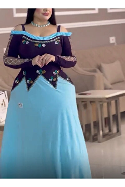 Diva style Crepe + Satin Evening Dress