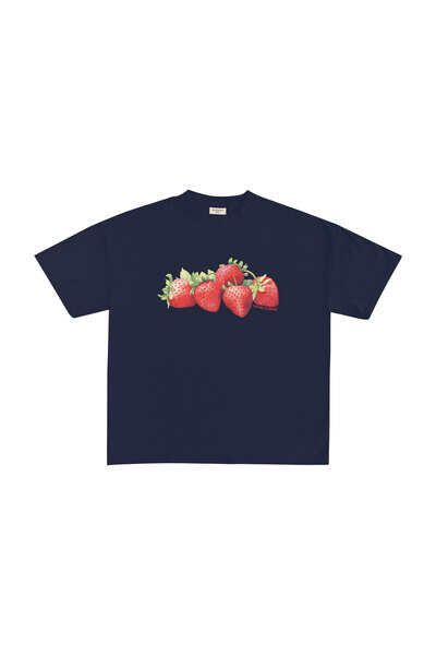 lethestudios Μπλουζάκι με στάμπα φράουλες