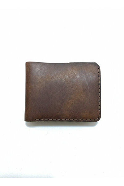 Güney Takı Store محفظة رجالية مصنوعة يدويًا من الجلد الطبيعي