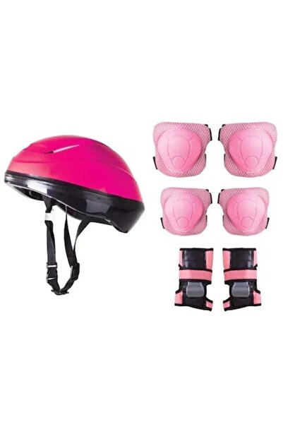 Konforlu Kask Dizlik Dirseklik Koruyucu Seti, Güvenli Spor Koruma Seti
