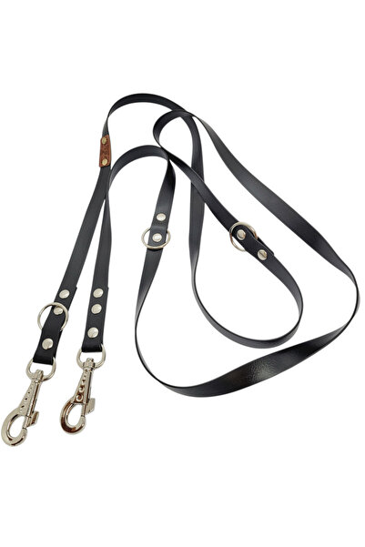 VSLT HANDMADE Handmade-Dual Carabiner, Biothane Waterproof Dog Leash. for Med...