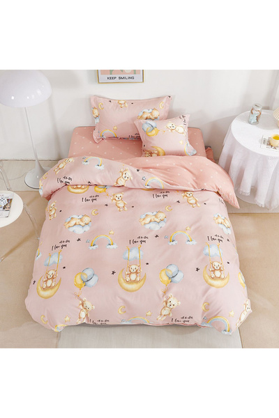 OEM Bed linen with elastic for a single bed, 4 pieces, Finet, DREAM-1621