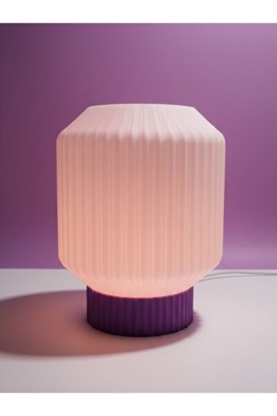 Krutzo Studio BAŞUCU LAMBA YATAK ODASI SALON IŞIK SEHPADA VAZO GİBİ TULU LAMBA
