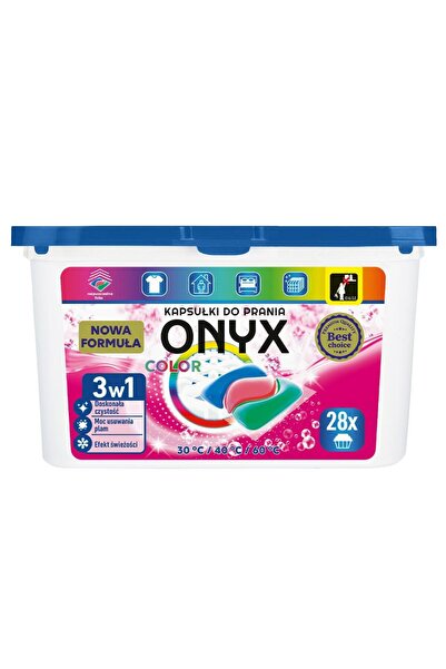 Onyx Colored Laundry Detergent, ONYX, 28 capsules 3 in 1