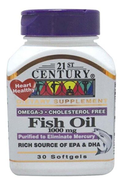 HEALTH HOUSE PHARMACY 21ST CENTURY Fish Oil 1000 mg, 30 softgels