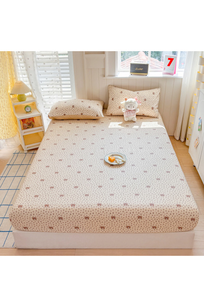 FIONNA.RO 100% Cotton Ranforce Duvet Cover With Elastic And Pillowcases 160x2...