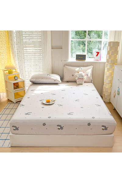 FIONNA.RO 100% Cotton Ranforce Duvet Cover With Elastic And Pillowcases 160x2...