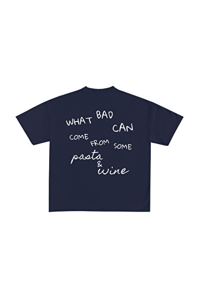 lethestudios تي شيرت باستا آند وين مطبوع