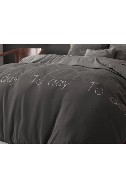 Sleeptime Live Today Duvet Cover Anthracite