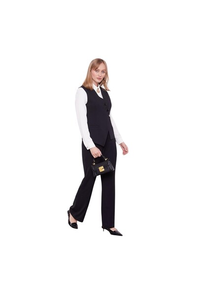 Levidor Cross Button Vest Suit