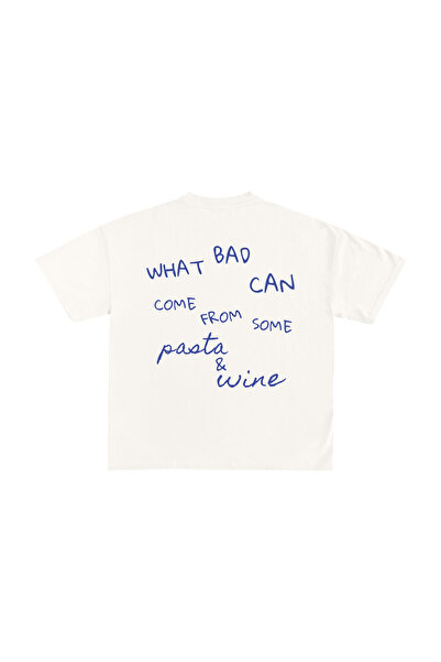 lethestudios Pasta & Wine Printed t Shirt