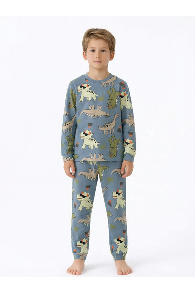 Krazber Set pijamale copii din bumbac cu mâneci lungi 4-8 ani