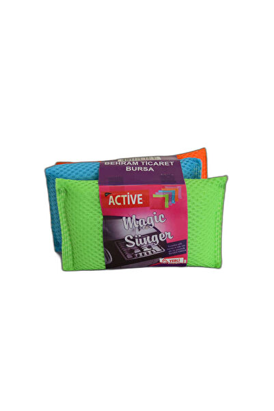 Mestore Magic Colorful Sponge Cleaning Kitchen Dish Sponge Mixed Color Eco Pa...